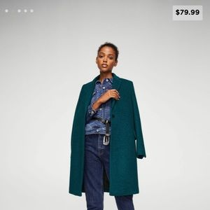 MANGO - Structures Wool Coat Small- Medium